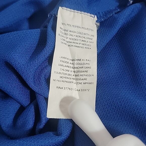 Callaway Golf Polo Shirt Men’s Medium Blue Performance Short Sleeve Logo - Picture 7 of 8